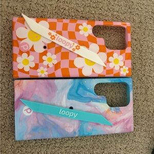 Loopy Phone Cases with Floral and Marble Designs for Samsung Note 23 Ultra
